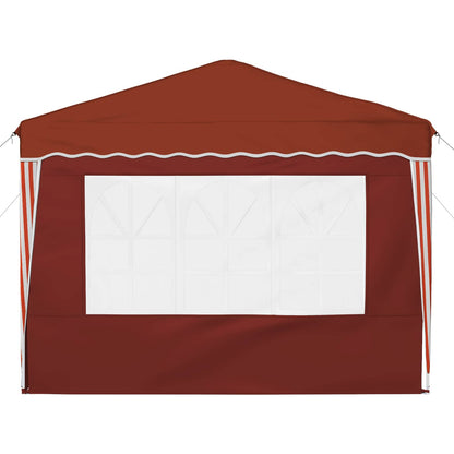 vidaXL Pop-up Party Tent 288 x 288 x 245 cm Terracotta Oxford Fabric