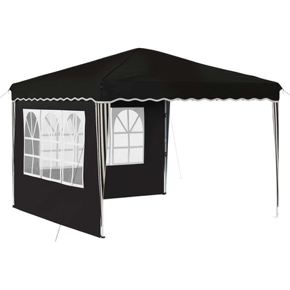 vidaXL Pop-up Party Tent 288 x 288 x 245 cm Black Oxford Fabric