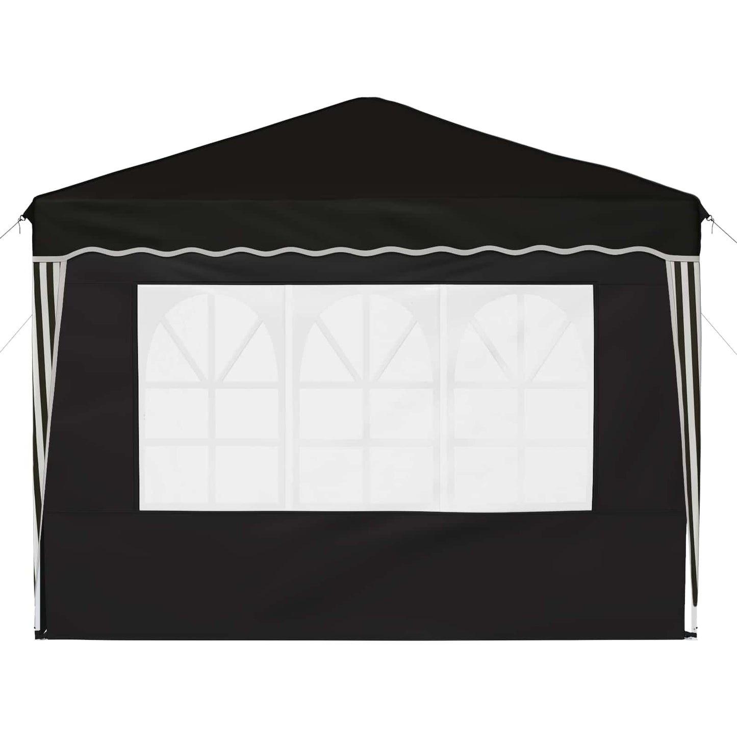 vidaXL Pop-up Party Tent 288 x 288 x 245 cm Black Oxford Fabric