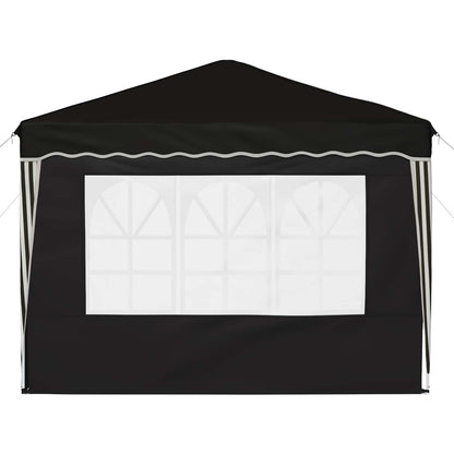 vidaXL Pop-up Party Tent 288 x 288 x 245 cm Black Oxford Fabric