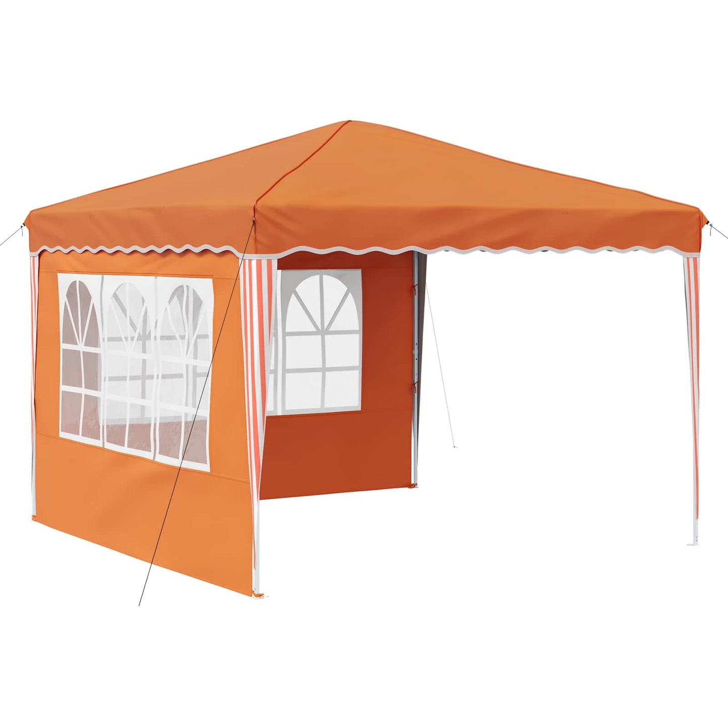 vidaXL Pop-up Party Tent 288 x 288 x 245 cm Orange Oxford Fabric
