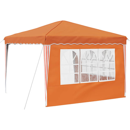 vidaXL Pop-up Party Tent 288 x 288 x 245 cm Orange Oxford Fabric