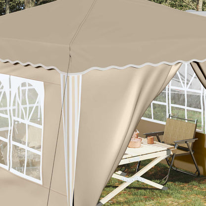 vidaXL Pop-up Party Tent 288 x 288 x 245 cm Cream Oxford Fabric