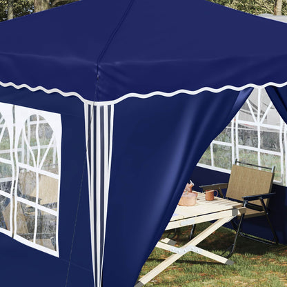vidaXL Pop-up Party Tent 288 x 288 x 245 cm Blue Oxford Fabric