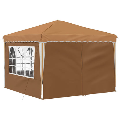 vidaXL Pop-up Party Tent 288 x 288 x 245 cm Beige Oxford Fabric