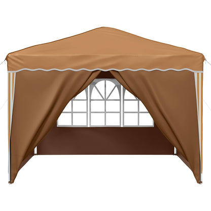 vidaXL Pop-up Party Tent 288 x 288 x 245 cm Beige Oxford Fabric