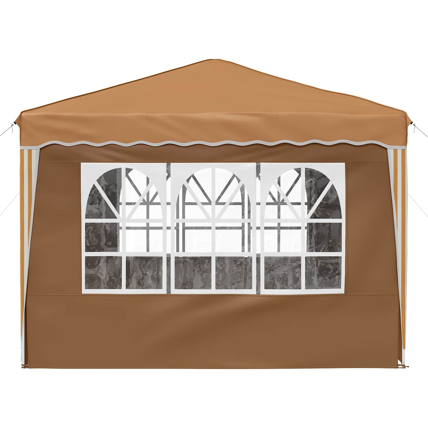 vidaXL Pop-up Party Tent 288 x 288 x 245 cm Beige Oxford Fabric