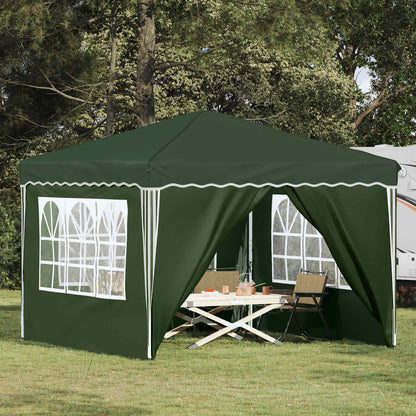 vidaXL Pop-up Party Tent 288 x 288 x 245 cm Green Oxford Fabric