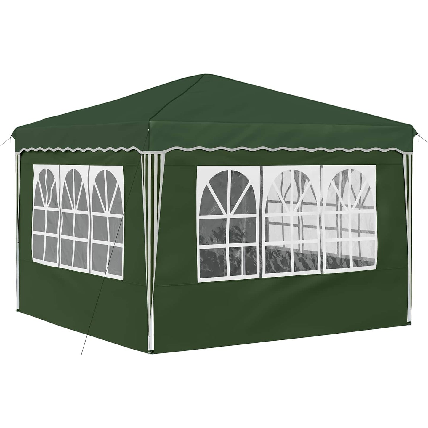 vidaXL Pop-up Party Tent 288 x 288 x 245 cm Green Oxford Fabric