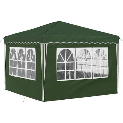 vidaXL Pop-up Party Tent 288 x 288 x 245 cm Green Oxford Fabric
