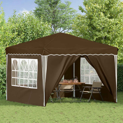 vidaXL Pop-up Party Tent 288 x 288 x 245 cm Taupe Oxford Fabric