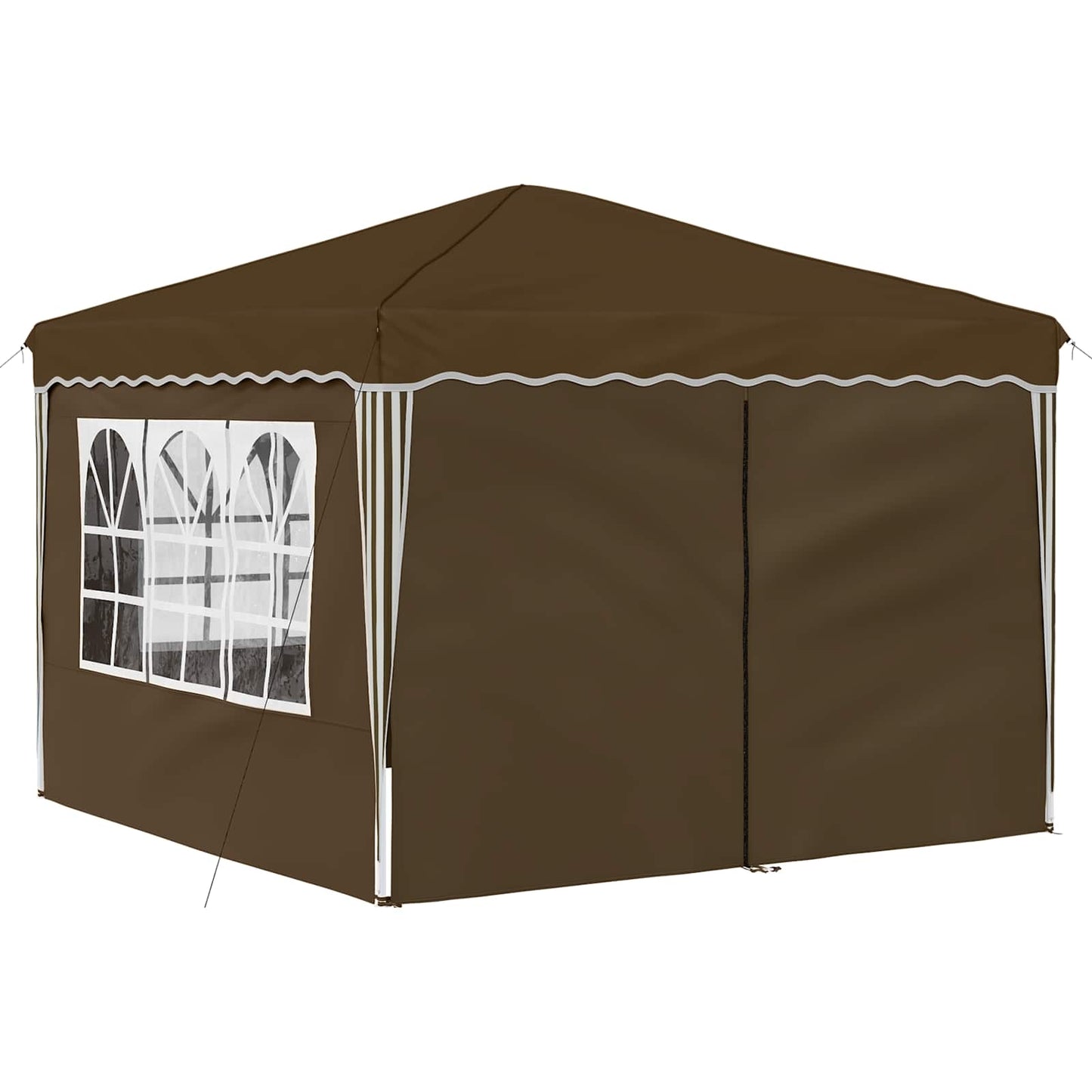 vidaXL Pop-up Party Tent 288 x 288 x 245 cm Taupe Oxford Fabric