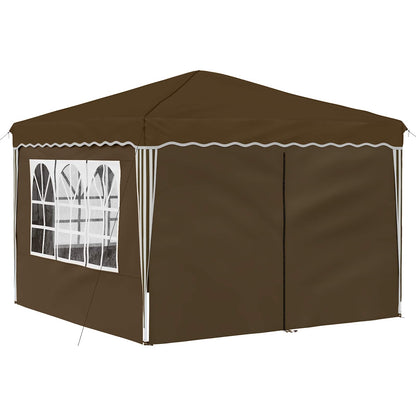 vidaXL Pop-up Party Tent 288 x 288 x 245 cm Taupe Oxford Fabric