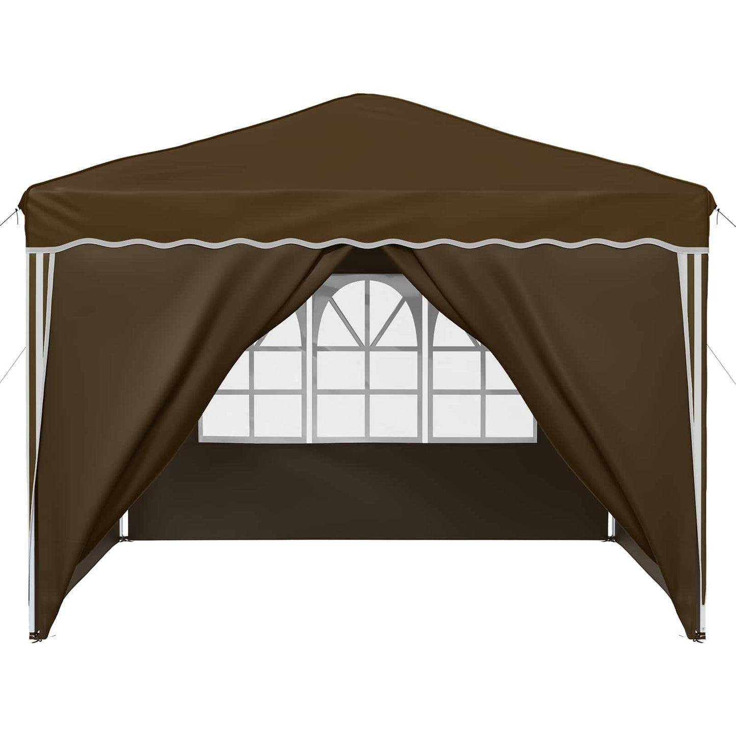 vidaXL Pop-up Party Tent 288 x 288 x 245 cm Taupe Oxford Fabric