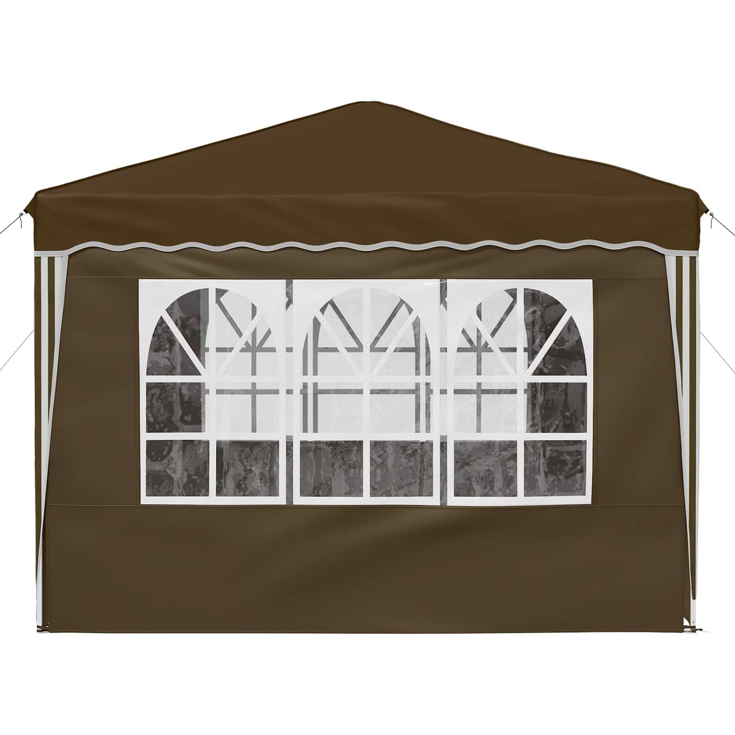 vidaXL Pop-up Party Tent 288 x 288 x 245 cm Taupe Oxford Fabric
