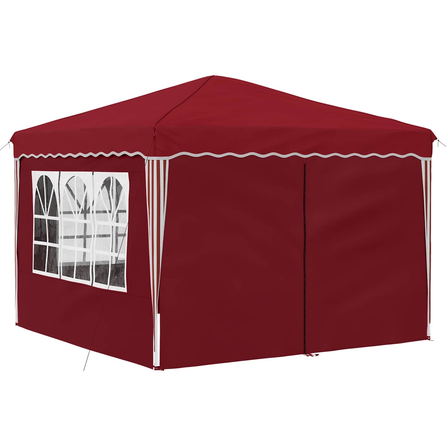 vidaXL Pop-up Party Tent 288 x 288 x 245 cm Burgundy Oxford Fabric