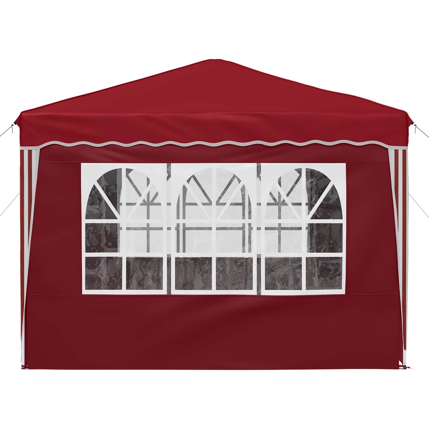vidaXL Pop-up Party Tent 288 x 288 x 245 cm Burgundy Oxford Fabric
