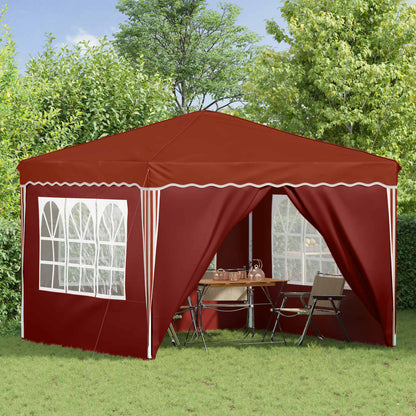 vidaXL Pop-up Party Tent 288 x 288 x 245 cm Terracotta Oxford Fabric