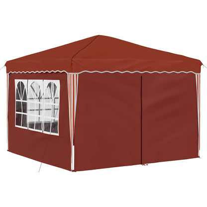vidaXL Pop-up Party Tent 288 x 288 x 245 cm Terracotta Oxford Fabric
