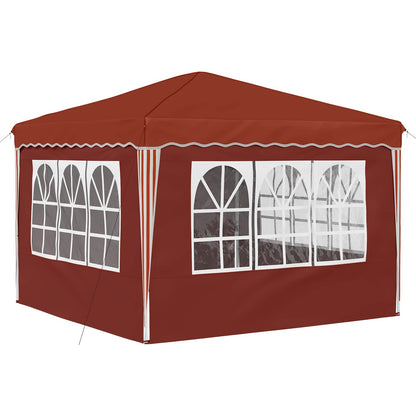 vidaXL Pop-up Party Tent 288 x 288 x 245 cm Terracotta Oxford Fabric