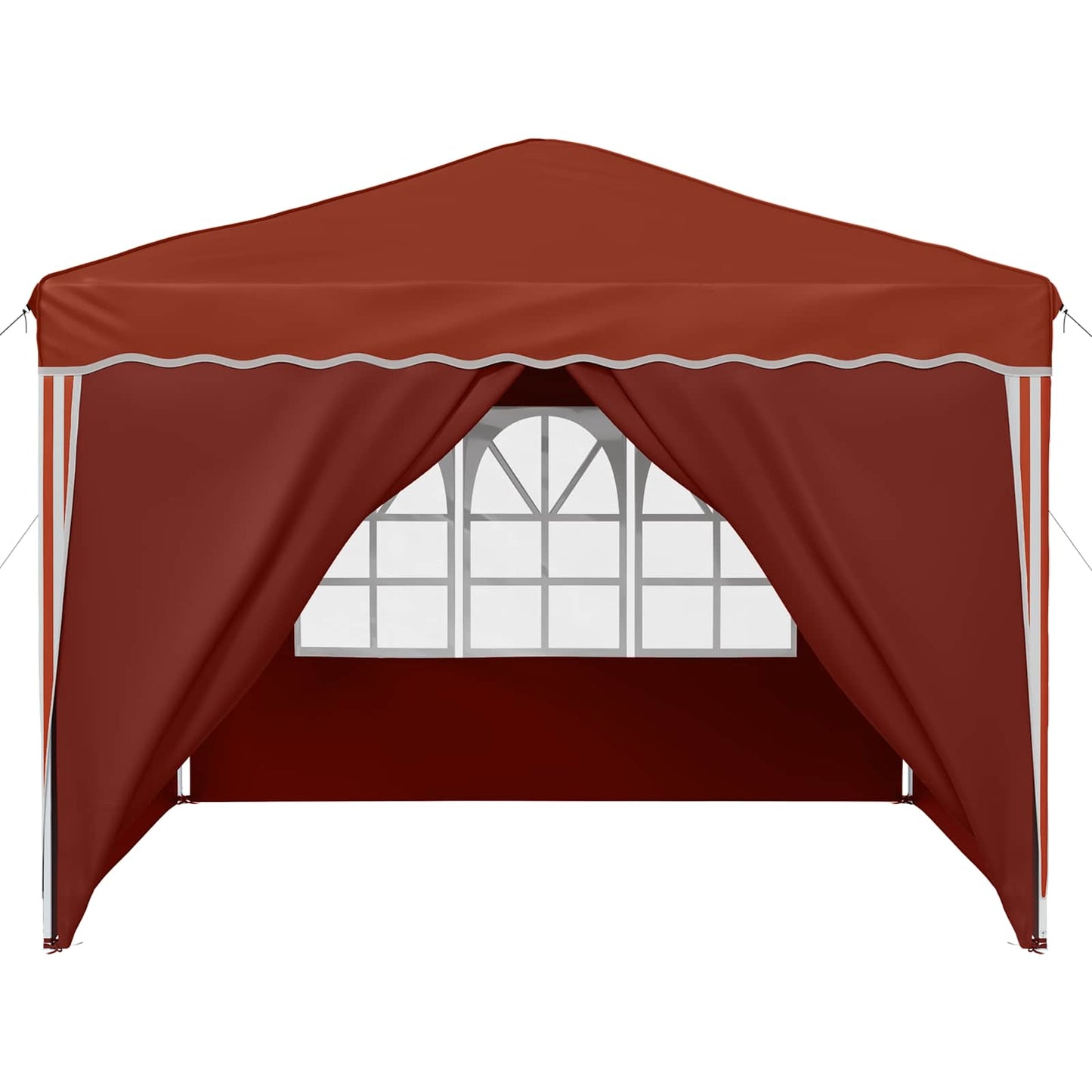 vidaXL Pop-up Party Tent 288 x 288 x 245 cm Terracotta Oxford Fabric