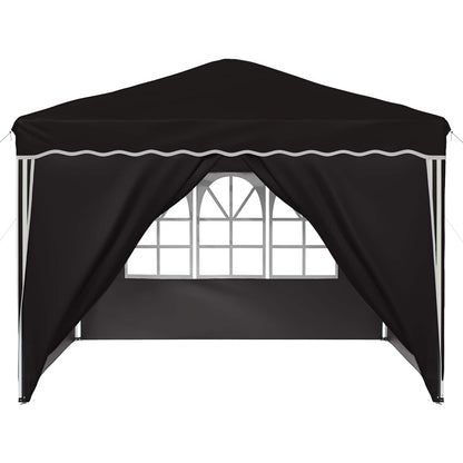 vidaXL Pop-up Party Tent 288 x 288 x 245 cm Black Oxford Fabric