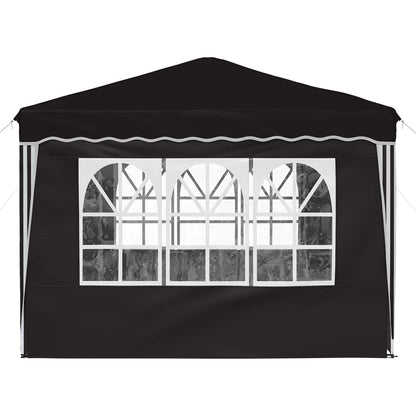 vidaXL Pop-up Party Tent 288 x 288 x 245 cm Black Oxford Fabric