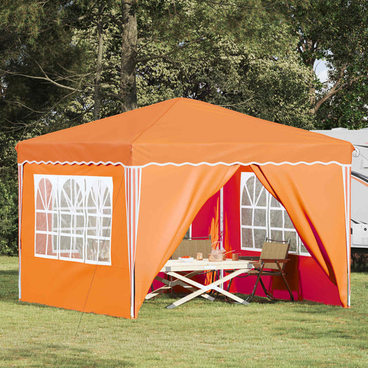vidaXL Pop-up Party Tent 288 x 288 x 245 cm Orange Oxford Fabric