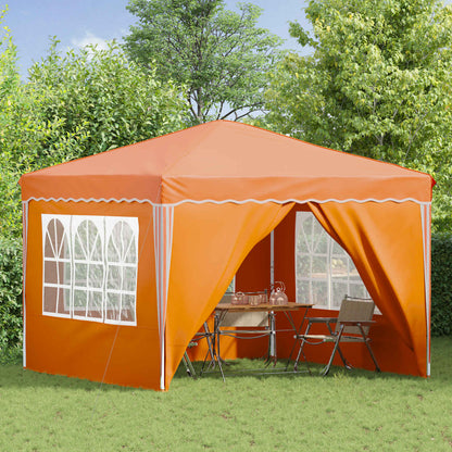 vidaXL Pop-up Party Tent 288 x 288 x 245 cm Orange Oxford Fabric