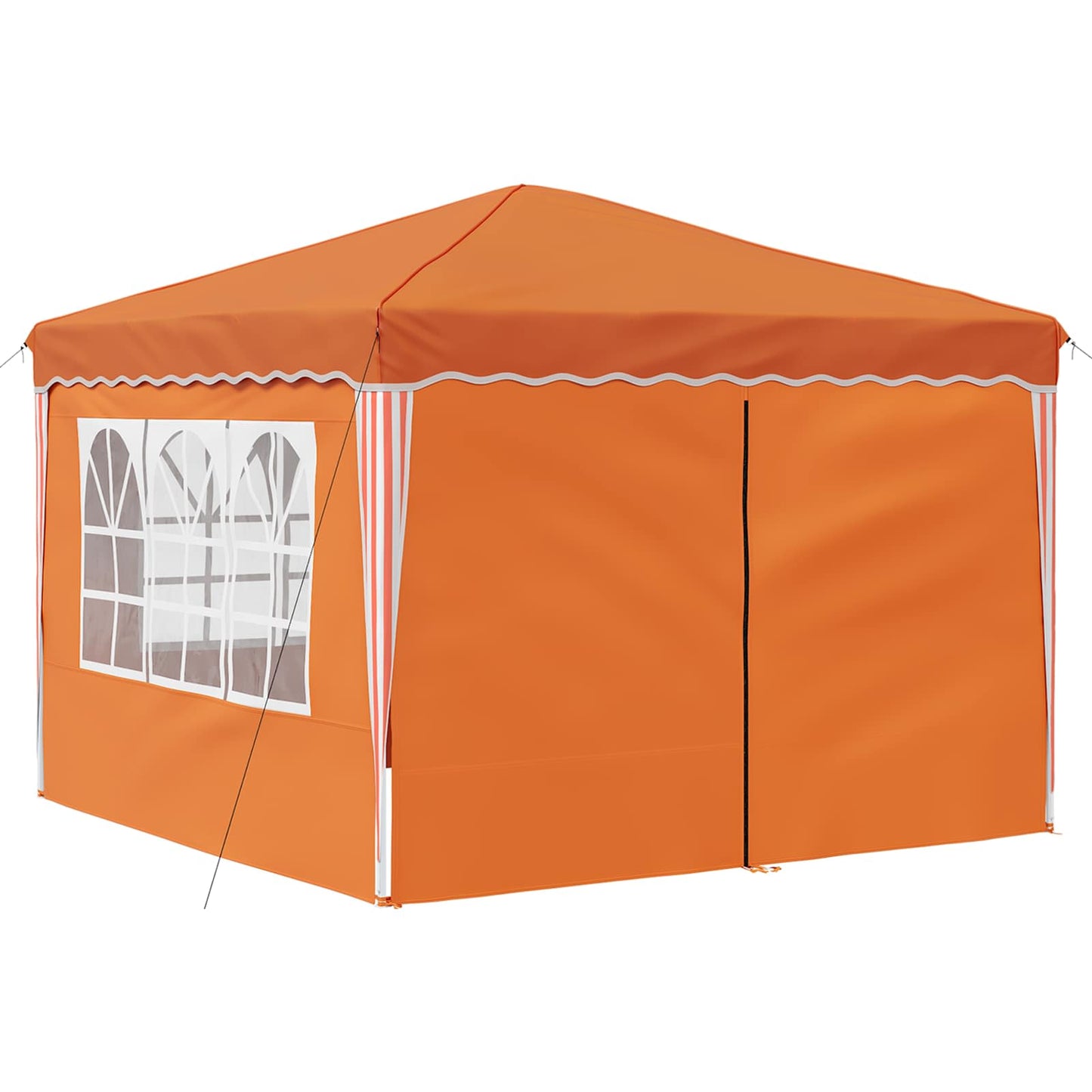 vidaXL Pop-up Party Tent 288 x 288 x 245 cm Orange Oxford Fabric