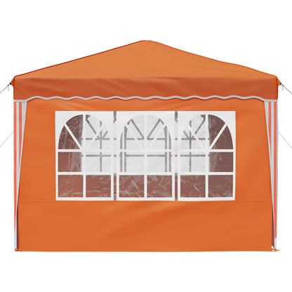 vidaXL Pop-up Party Tent 288 x 288 x 245 cm Orange Oxford Fabric