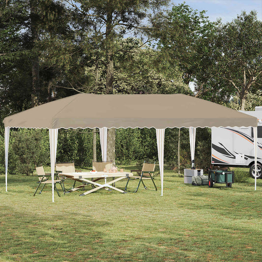 vidaXL Pop-up Party Tent 575 x 290 x 245 cm Cream