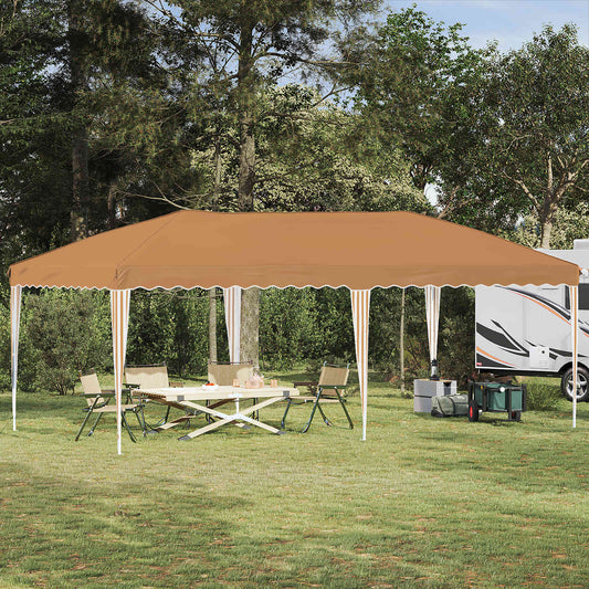vidaXL Pop-up Party Tent 575 x 290 x 245 cm Beige