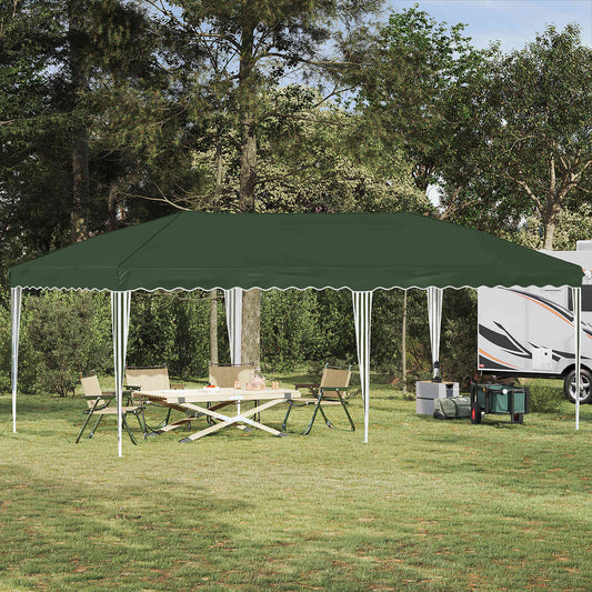 vidaXL Pop-up Party Tent 575 x 290 x 245 cm Green