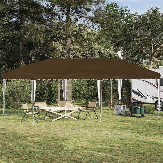 vidaXL Pop-up Party Tent 575 x 290 x 245 cm Taupe