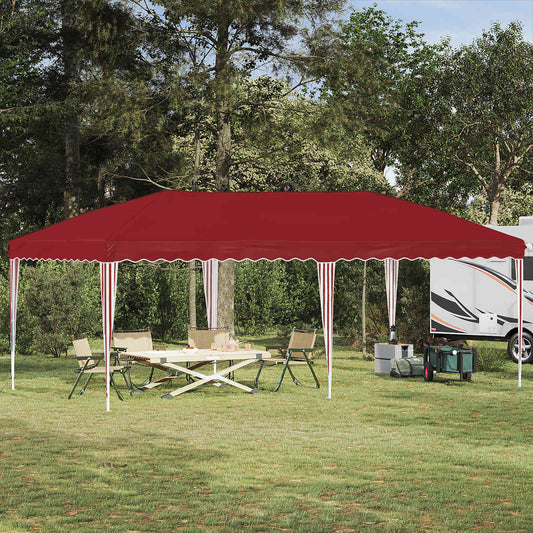 vidaXL Pop-up Party Tent 575 x 290 x 245 cm Burgundy