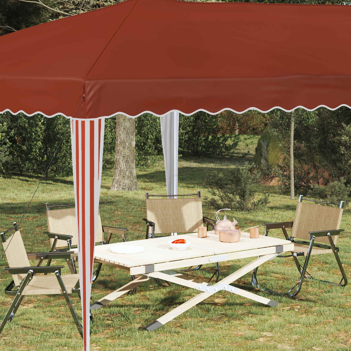 vidaXL Pop-up Party Tent 575 x 290 x 245 cm Terracotta