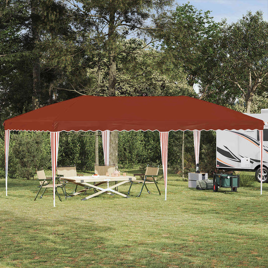 vidaXL Pop-up Party Tent 575 x 290 x 245 cm Terracotta
