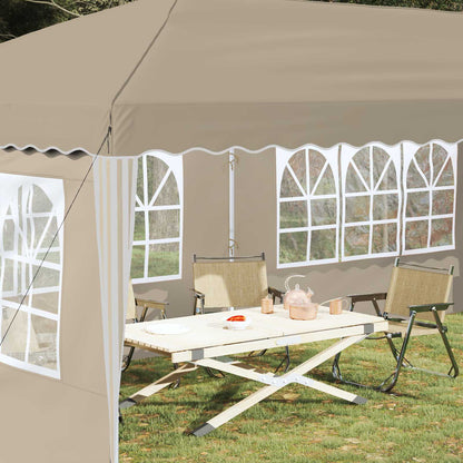 vidaXL Pop-up Party Tent 575 x 289 x 245 cm Cream