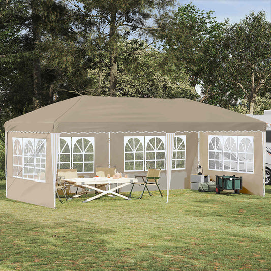 vidaXL Pop-up Party Tent 575 x 289 x 245 cm Cream