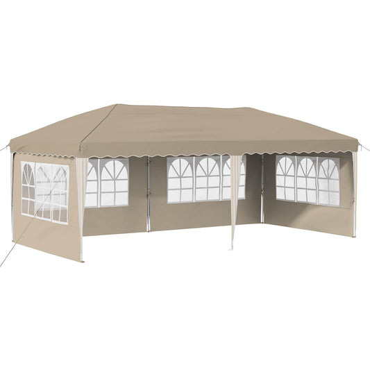 vidaXL Pop-up Party Tent 575 x 289 x 245 cm Cream