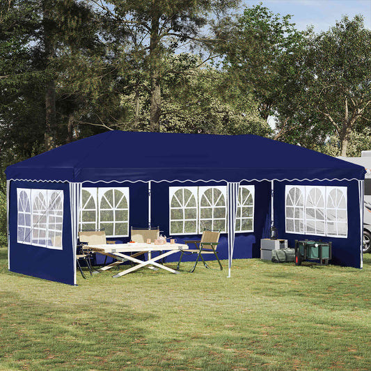 vidaXL Pop-up Party Tent 575 x 289 x 245 cm Blue