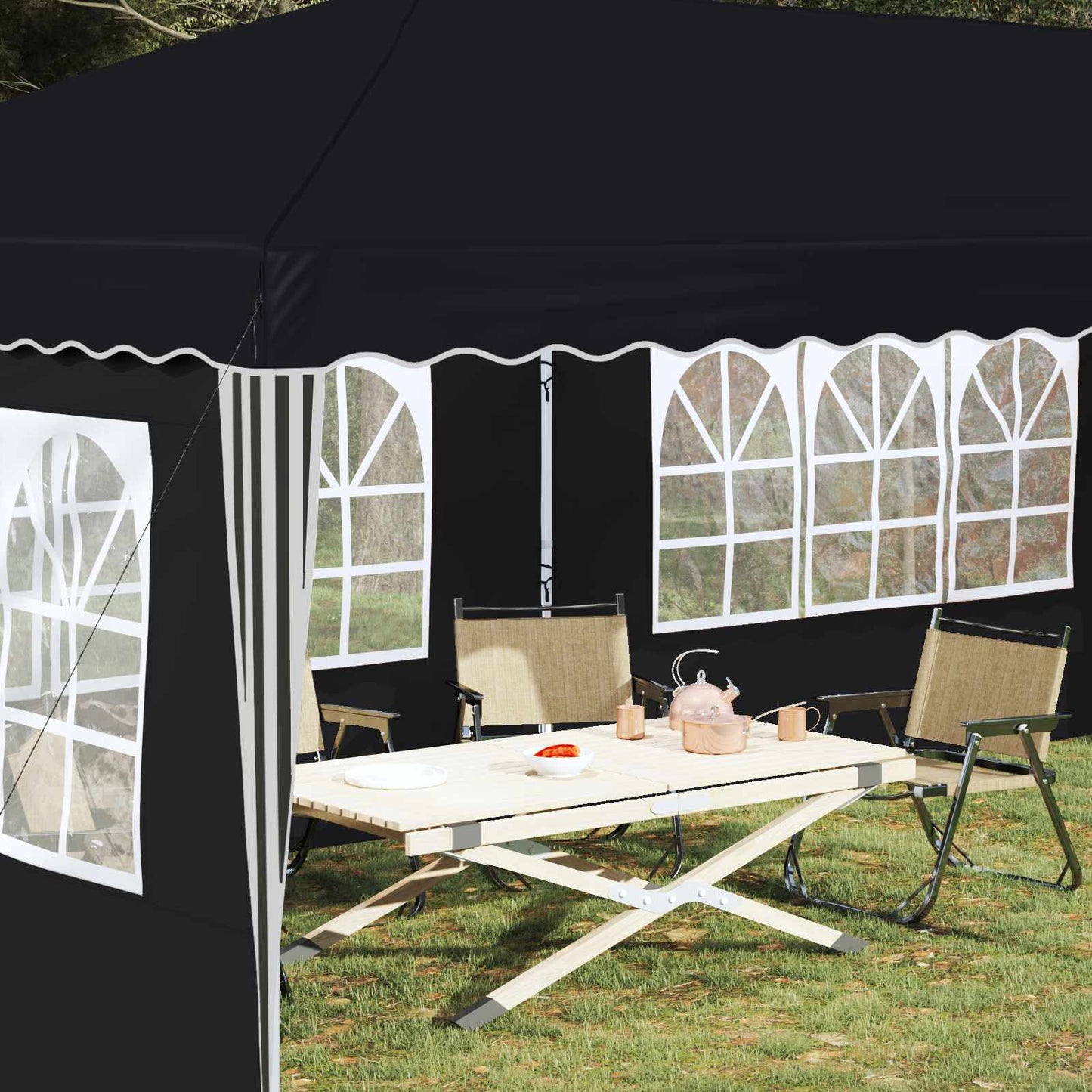 vidaXL Pop-up Party Tent 575 x 289 x 245 cm Antracite