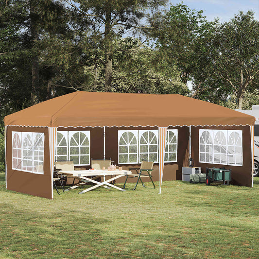 vidaXL Pop-up Party Tent 575 x 289 x 245 cm Beige