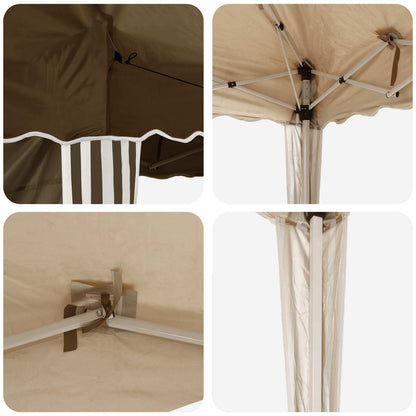 vidaXL Pop-up Party Tent 575 x 289 x 245 cm Taupe