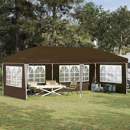 vidaXL Pop-up Party Tent 575 x 289 x 245 cm Taupe