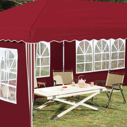 vidaXL Pop-up Party Tent 575 x 289 x 245 cm Burgundy