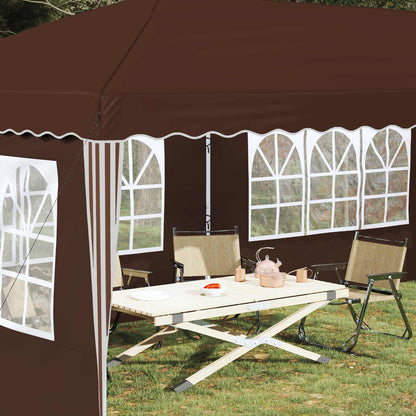 vidaXL Pop-up Party Tent 575 x 289 x 245 cm Brown