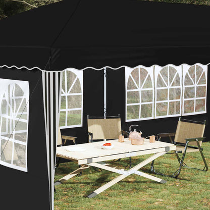vidaXL Pop-up Party Tent 575 x 289 x 245 cm Black