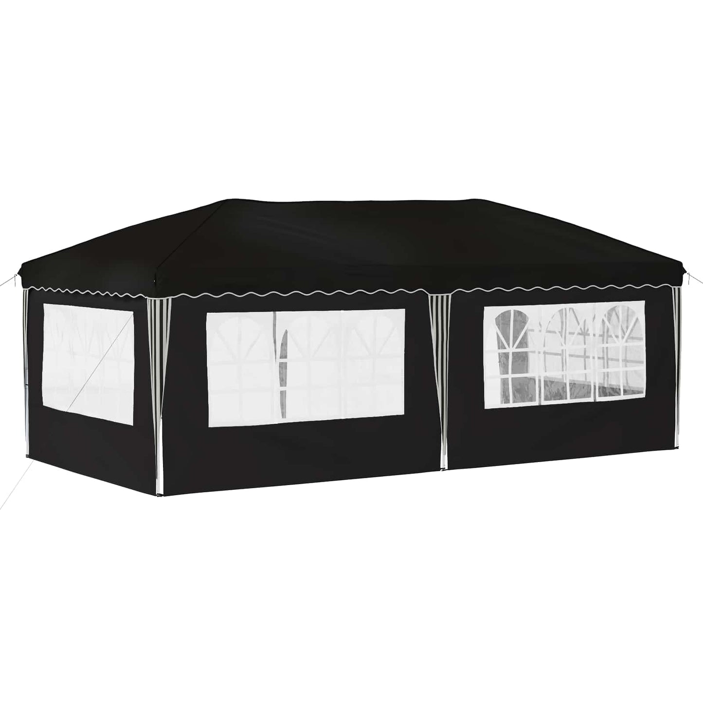 vidaXL Pop-up Party Tent 575 x 289 x 245 cm Black